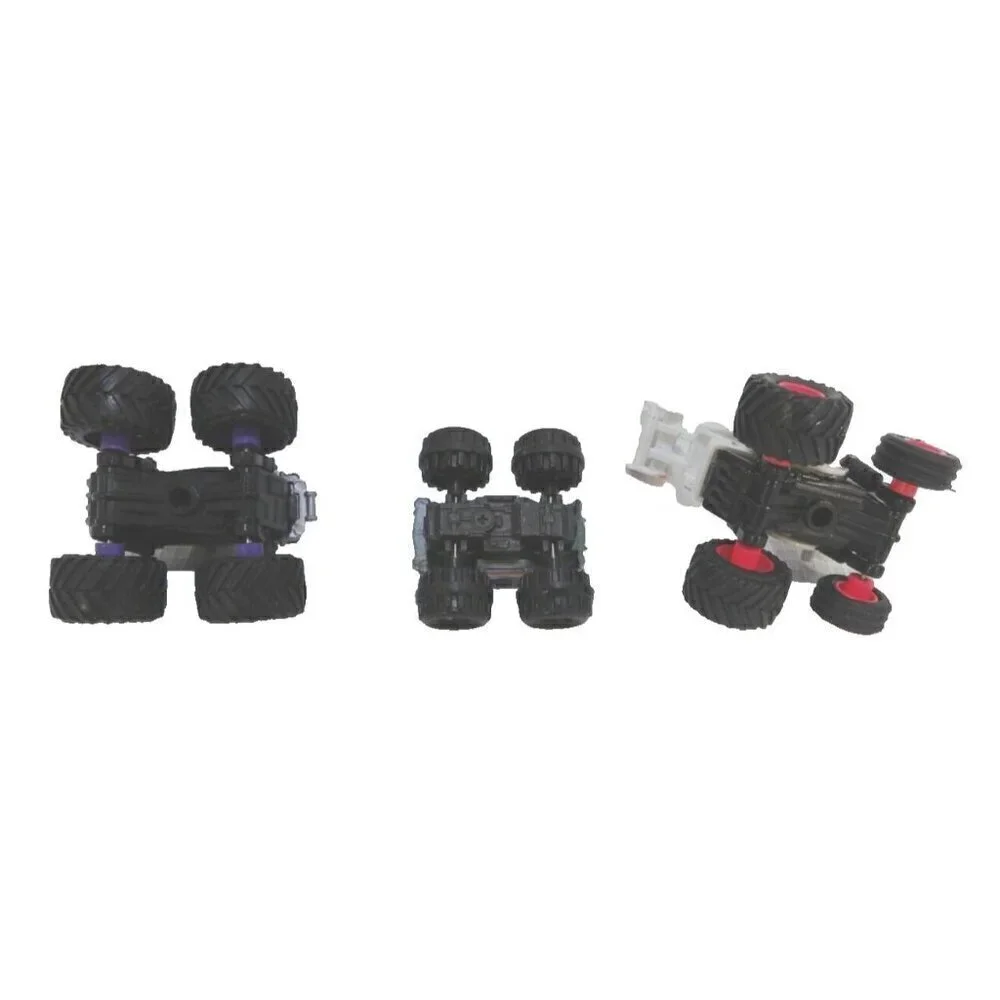 MICRO MACHINES set of 3 tiny toy vehicles Monster Trucks